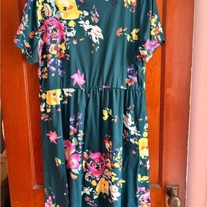 Floral Short Sleeve Dress